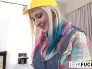 Builder Leya fixes Kiki's squeaky bed 4/16