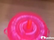 Horny chick loves to ride her sex toy 2/16