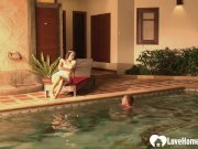 Outdoor fucking with a cute brunette Japanese 1/16