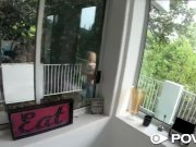 POVD Little blonde BENDS OVER for huge dick 1/16