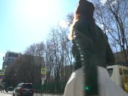 Look under my skirt. Jeny Smith spinning in a miniskirt in public 7/16