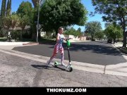 Thickumz - Big Booty Scooter Babe Shows Off In Public 1/16