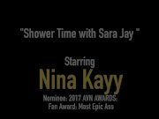 Gay? No WAY! Nina Kayy Finger Bangs PAWG Milf Sara Jay! 1/16