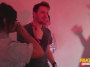 FAKE REMOVALS Fun with the Tossers gang as MILF and teen get fucked 7/16