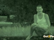 Caught Pissing On Night Vision 11/16