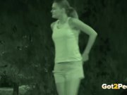Caught Pissing On Night Vision 13/16