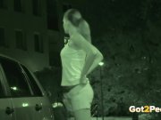 Caught Pissing On Night Vision 14/16