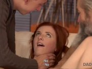 DADDY4K. Son joins dirty sex actof his girlfriend and lustful father 16/16