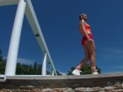 Blonde schoolgirl gets caught masturbating by her step father 1/16