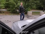 HUNT4K. Hunter seduces blonde at shopping center for dirty sex 7/16