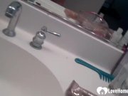 Blondie with a cute tattoo gets stark naked 8/16