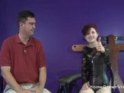 Older guy gets bent over and pegged with a big dildo 1/16