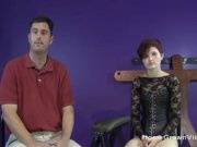 Older guy gets bent over and pegged with a big dildo 2/16