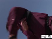 Busty MILF with natural tits fucks on the beach 10/16