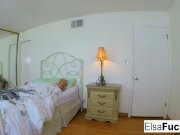 Elsa Jean gets woken up for a creampie 2/16