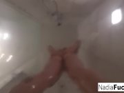 Sexy Viking Nadia plays wtih her pussy in the forest 12/16