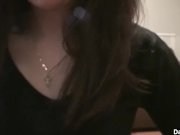 Tight girl in pantyhose striptease 1/16