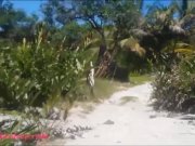 HD Thai teen heather goes atving in paradise and gets huge throatpie in qua 10/16