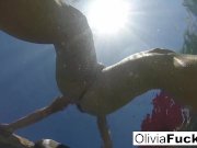 Olivia has some summer fun in the pool 6/16