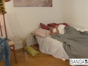 Tan blonde teen wants the cum all over her pretty face 3/16