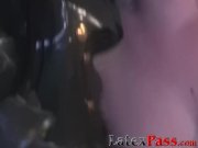 Big ass lesbian submits to paddling by mistress in leather 4/16