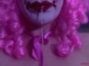 Clown girl savagely ass fucked and tormented by master 1/16