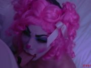 Clown girl savagely ass fucked and tormented by master 2/16
