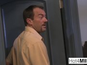 Busty blonde MILF gets two hot loads on her face 3/16