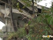 Blonde Pissing Under The Bridge 3/16