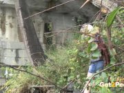 Blonde Pissing Under The Bridge 6/16