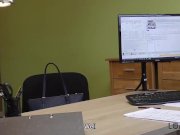 LOAN4K. Long-haired brunette Inga Devil comes to a small loan company 11/16