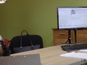 LOAN4K. Long-haired brunette Inga Devil comes to a small loan company 14/16