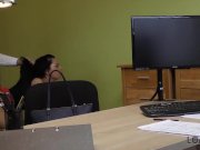 LOAN4K. Long-haired brunette Inga Devil comes to a small loan company 16/16