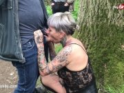 MyDirtyHobby - Mature German publicly creampied by random guy 5/16