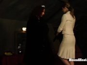 Young Lesbian Slave Gets Her Back Whipped Hard By Dominant Mistress 12/16