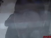 Costumed cumslut Sativa Presley sucks cock in banging party 8/16