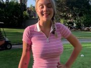 BIG TITS Blonde TEEN Gabbie Carter Hits A Hole In One 3/16