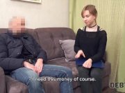 Debt4k. Alice Klay gets fucked by stranger because she took out a loan for 8/16