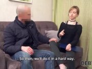 Debt4k. Alice Klay gets fucked by stranger because she took out a loan for 9/16