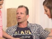 DADDY4K. Handsome stepdad has FFM threesome with stepdaughters Eveline 6/16