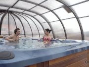 OLD4K. Daddy and Angie Moon have 25 years difference and have hot sex 2/16