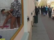 rough anal at public shopping street