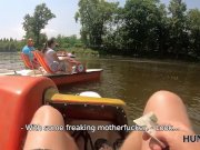 HUNT4K. Outdoor sex for cash makes happy hunter, girl, and her man 3/16