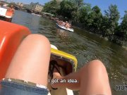 HUNT4K. Outdoor sex for cash makes happy hunter, girl, and her man 4/16