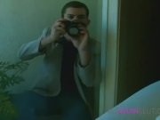 Ebony and asian girls play with mega dildo 5/16