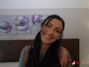 Busty tattooed Adel Asanti has her holes stretched wide 5/16