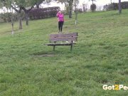 Letting Her Juices Flow In Public 5/16