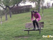 Letting Her Juices Flow In Public 8/16