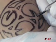 Big tit babe Mara Martinez gets tattooed then fucked 6/16
