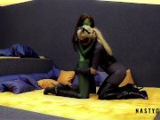 Horny catwoman with strap-on fuck horny green lantern 4/16